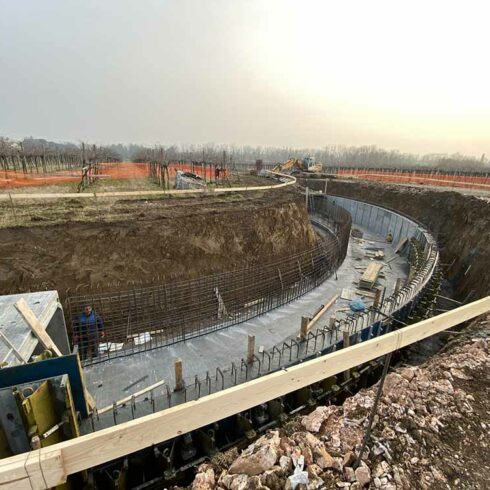 Scolmatore di piena Arbizzano costruzione