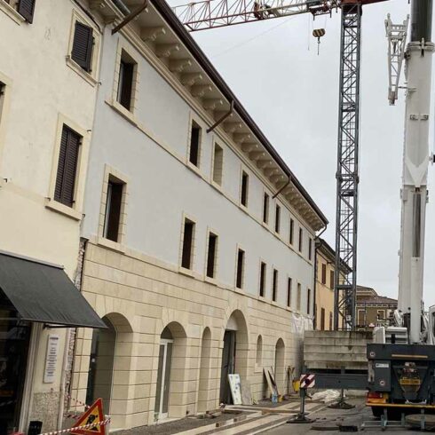 Demolizione e costruzione edificio residenziale a Villafranca - edificio realizzato